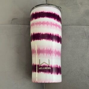 “Wellness- Pink:purple Tie Dye Tumbler”
